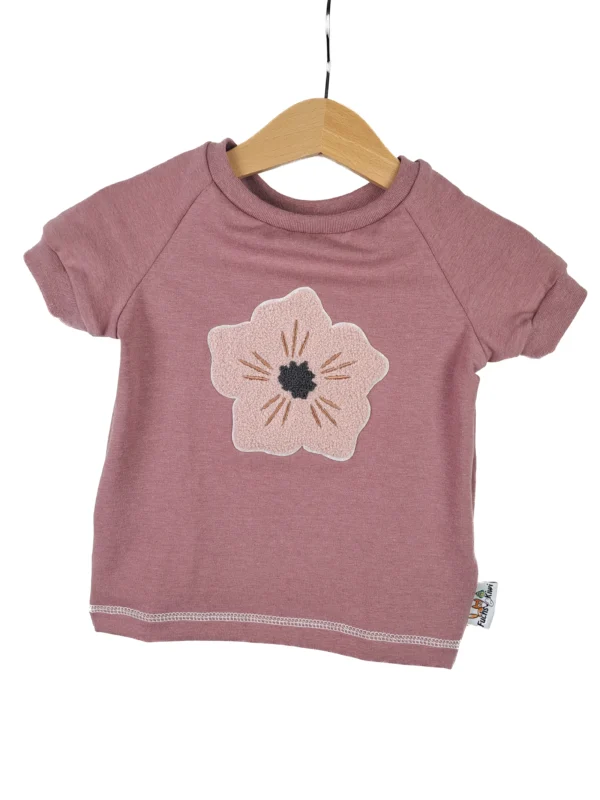 T-Shirt Blumentraum-Patch altrosa