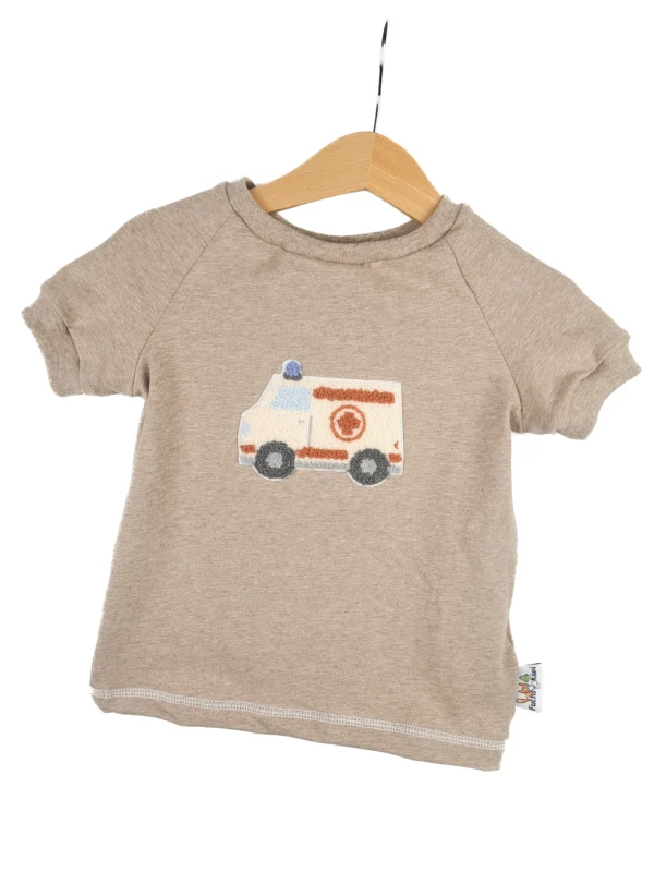 T-Shirt Krankenwagen-Patch sand