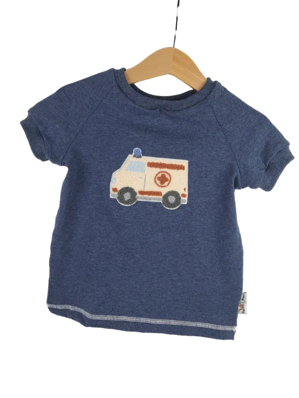 T-Shirt Krankenwagen-Patch blau