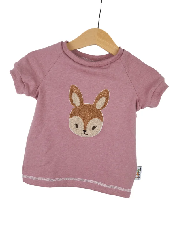 T-Shirt Reh-Patch rosa