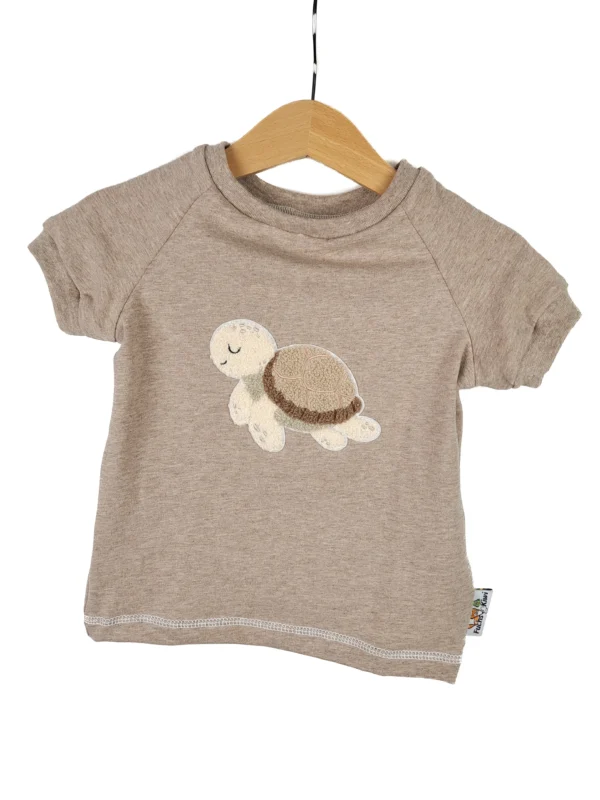 T-Shirt Schildkröte-Patch sand