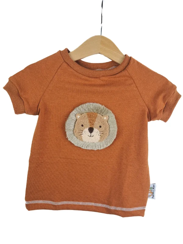 T-Shirt Löwenliebling-Patch rost