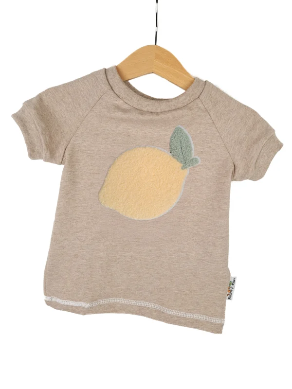 T-Shirt Zitrone-Patch sand