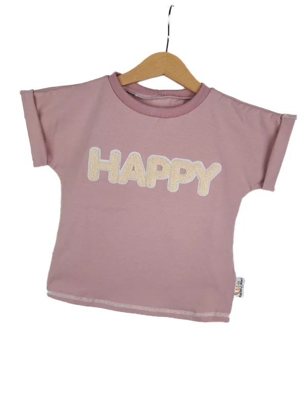 Shirty Happy-Patch altrosa – Bild 2