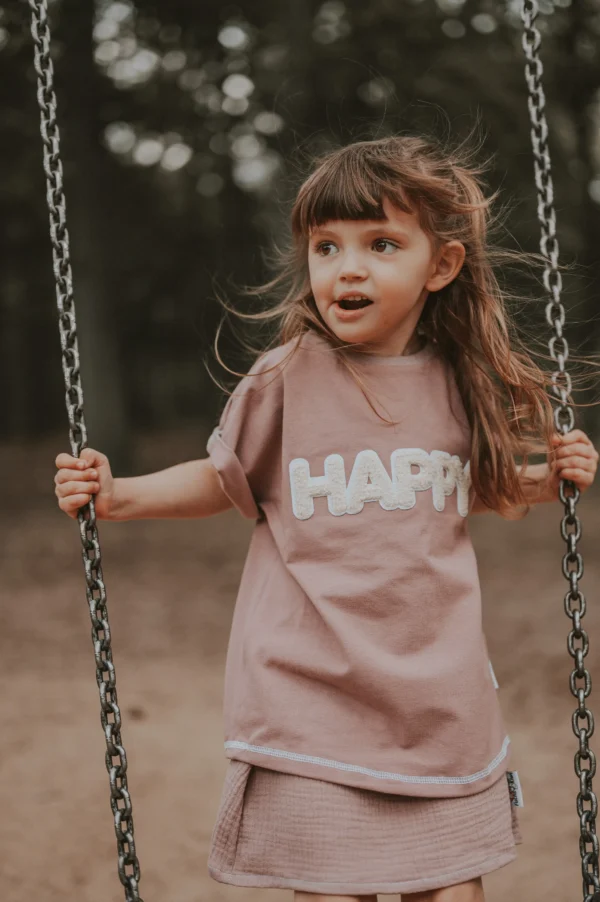 Shirty Happy-Patch altrosa – Bild 3