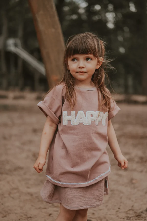 Shirty Happy-Patch altrosa – Bild 4