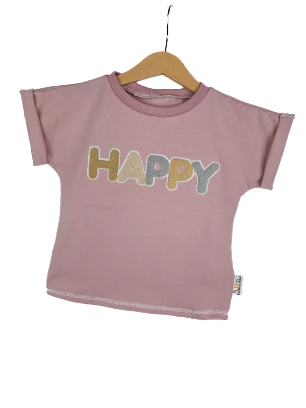 Shirty Happy-Patch altrosa