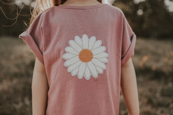 Shirty Gänseblümchen-Patch rosa – Bild 2