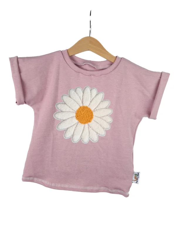 Shirty Gänseblümchen-Patch rosa
