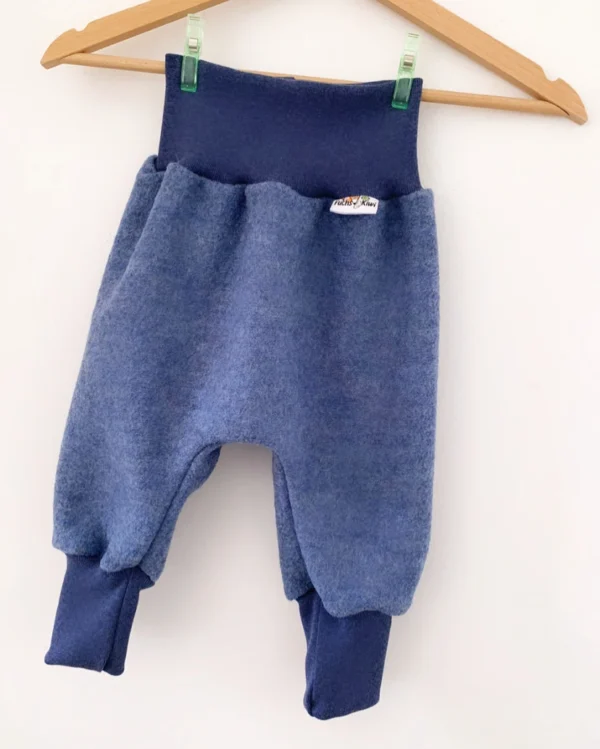 Walkpumphose rauchblau meliert