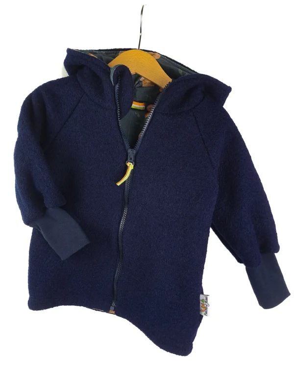 Walkjacke blau mit Teddybär