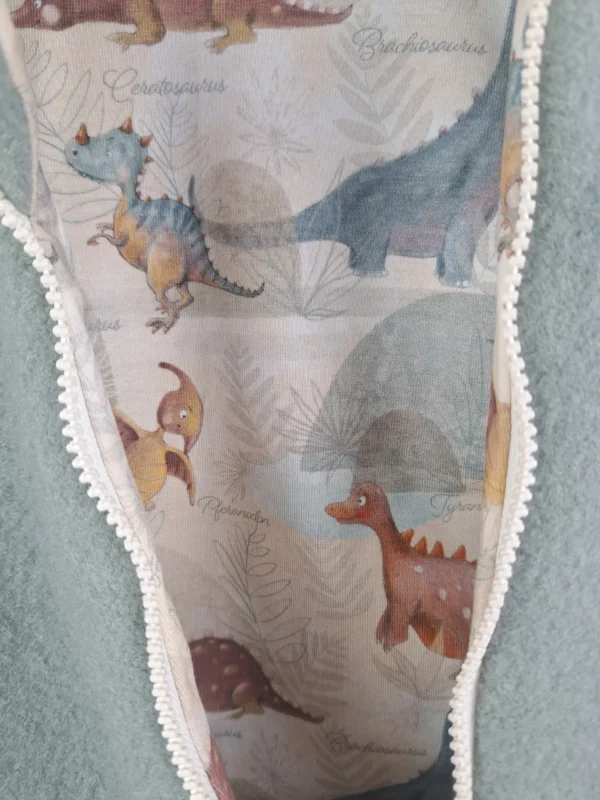 Walkoverall mint mit Dinosaurierland – Bild 2