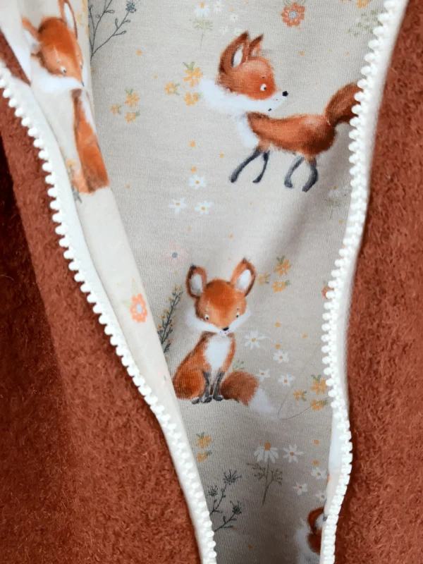 Walkoverall rost mit Fuchsi creme – Bild 2