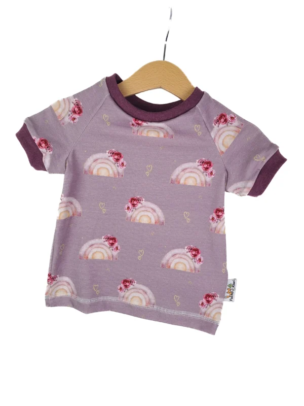tshirt Regenbogenliebe flieder 74/80