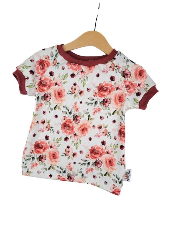tshirt Feinripp Rosentraum 86/92