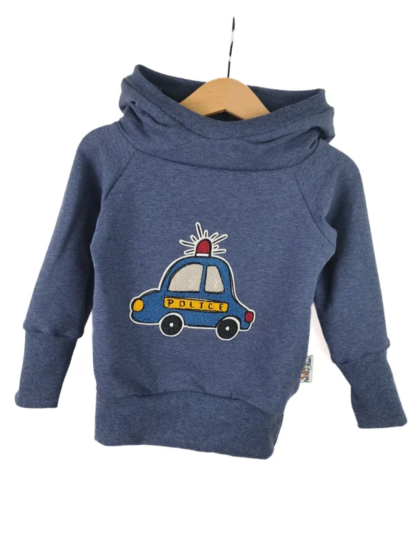 Hoodie Polizei-Patch blau 86/92