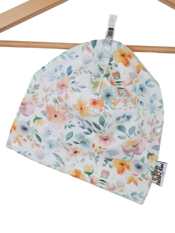 Beanie Sommerblumen 44-46