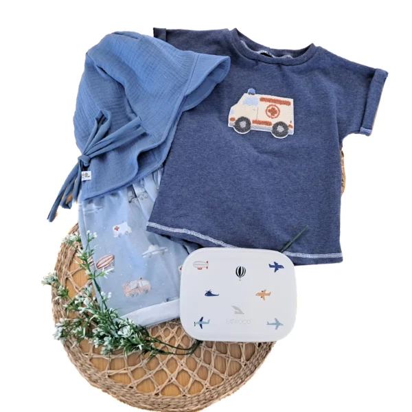 Krankenwagen Patch blau Outfit