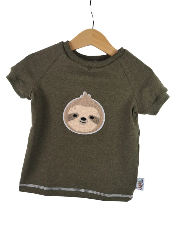 tshirt Faultier-Patch khaki 74/80