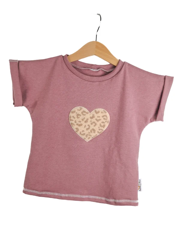Shirty Leo Herz-Patch rosa 86/92