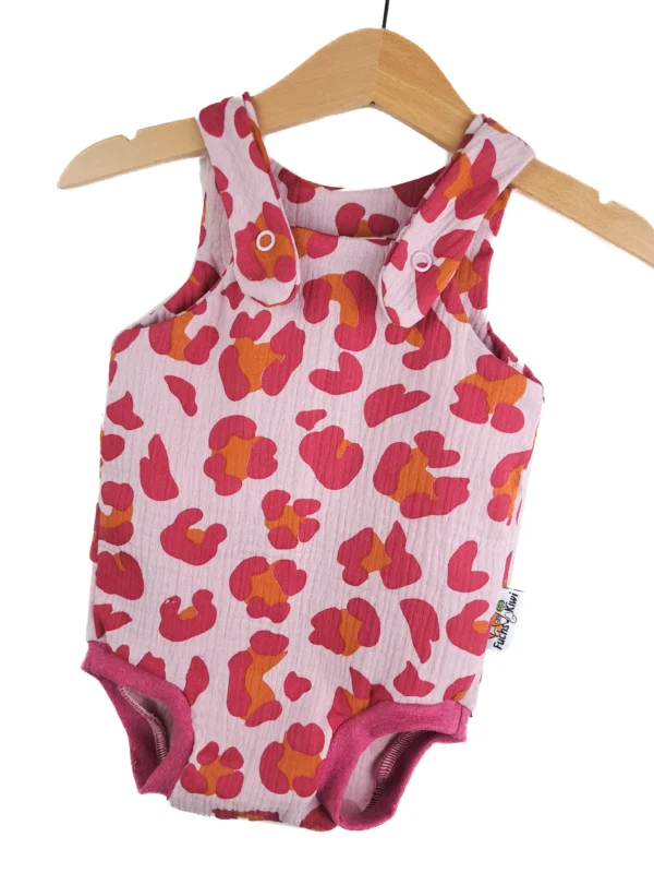 Sommerstrampler Musselin Leo pink 74/80